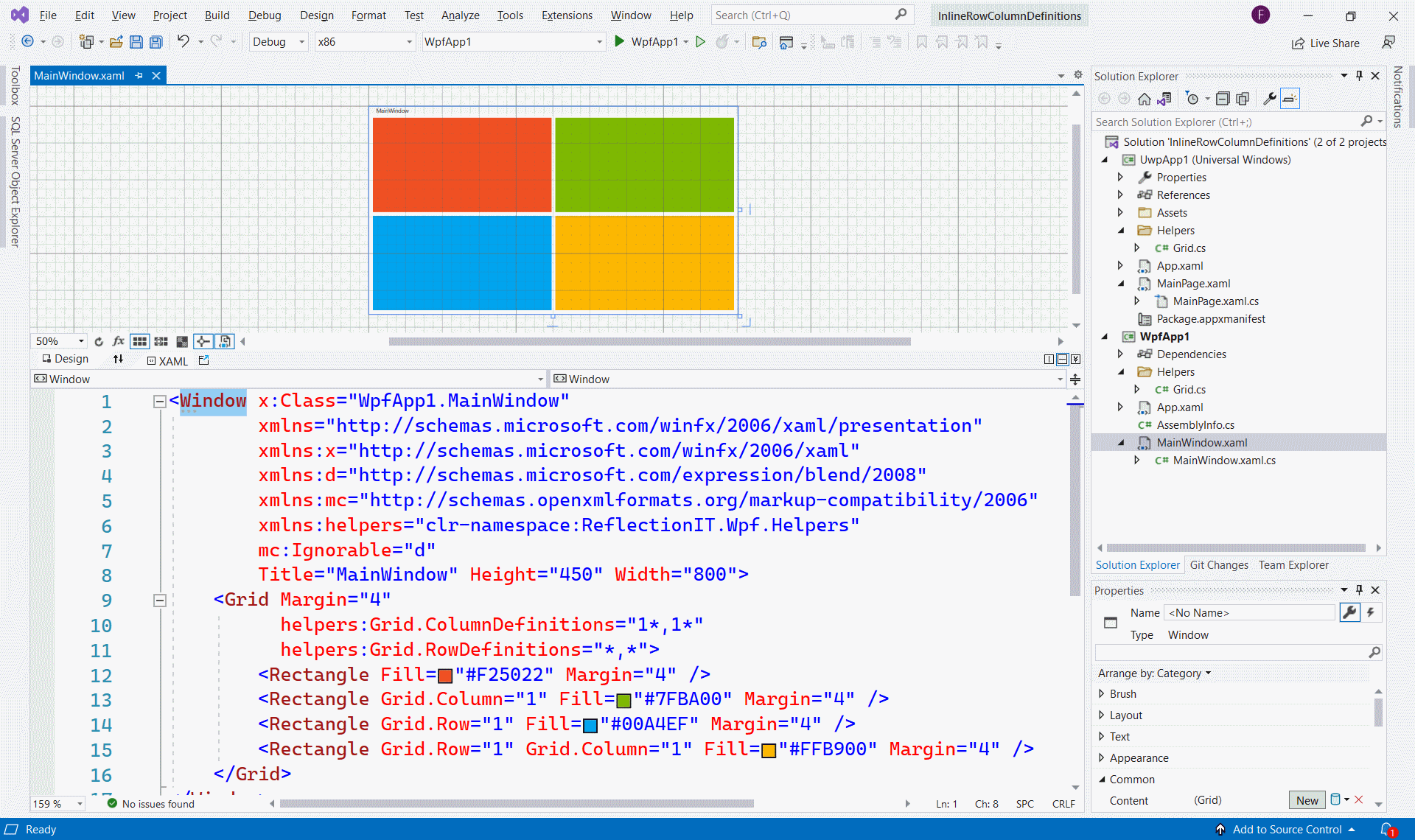 Xaml Gridview