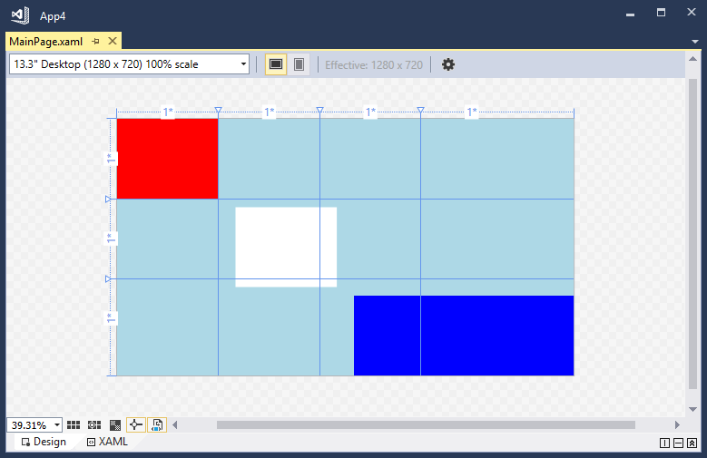 XAML Designer screenshot